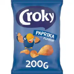 Jumbo Croky Chips Paprika 200g aanbieding