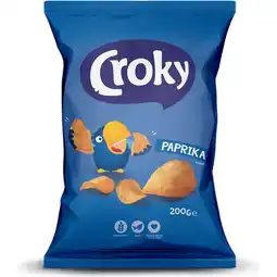 Jumbo Croky Chips Paprika 200g aanbieding