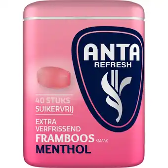 Jumbo Anta Refresh Framboos Smaak Menthol 40 Stuks 72 g aanbieding