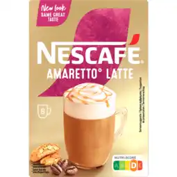 Jumbo Nescafé Amaretto Latte Oploskoffie 8 x 17,5 g aanbieding