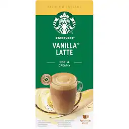 Jumbo Starbucks Vanillesmaak Latte 5 stuks aanbieding