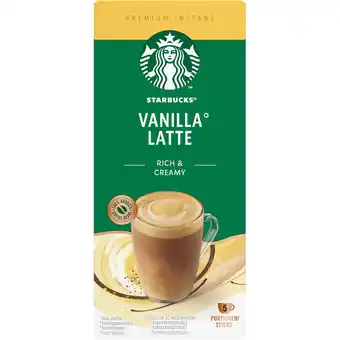 Jumbo Starbucks Vanillesmaak Latte 5 stuks aanbieding