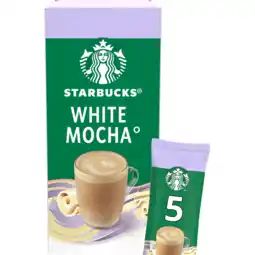 Jumbo Starbucks White Mocha Oploskoffie Sticks 5 Stuks aanbieding