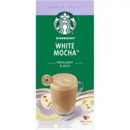 Jumbo Starbucks White Mocha Oploskoffie Sticks 5 Stuks aanbieding