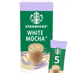 Jumbo Starbucks White Mocha Oploskoffie Sticks 5 Stuks aanbieding