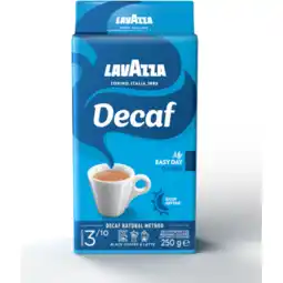 Jumbo Lavazza Caffè Dek Classico (decaf) gemalen / filterkoffie 250 g aanbieding