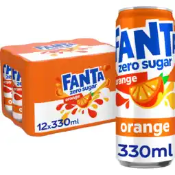 Jumbo Fanta Orange zero sugar 12 x 330 ml aanbieding
