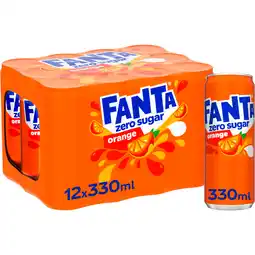 Jumbo Fanta Orange zero sugar 12 x 330 ml aanbieding