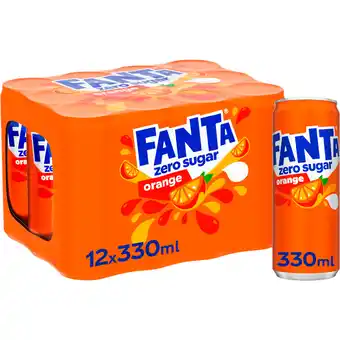 Jumbo Fanta Orange zero sugar 12 x 330 ml aanbieding