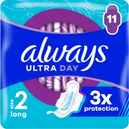 Jumbo Always Ultra Dag Maandverbanden Long (Maat 2) aanbieding