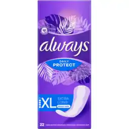 Jumbo Always Daily Protect Extra Long OdourBlock technologie Inlegkruisjes aanbieding