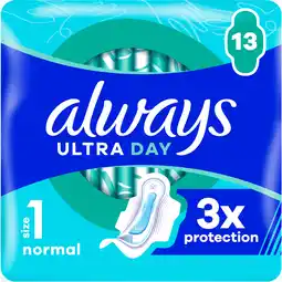 Jumbo Always Ultra Dag Maandverbanden Normal (Maat 1) aanbieding