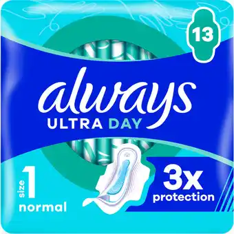 Jumbo Always Ultra Dag Maandverbanden Normal (Maat 1) aanbieding
