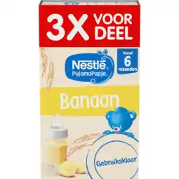 Jumbo Nestlé PyjamaPapje Banaan 6+ maanden baby pap 3 x 250 ml aanbieding