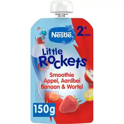 Jumbo Nestlé Little Rockets Smoothie Appel, Aardbei, Banaan & Wortel 2+ Jaar 150 g aanbieding
