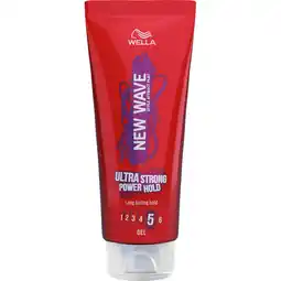 Jumbo Wella New Wave Ultra Strong Power Hold Gel 200 ML aanbieding