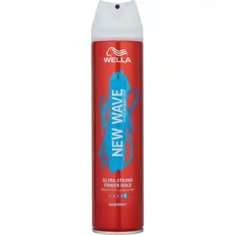 Jumbo Wella New Wave Ultra Strong Power Hold Haarspray 250 ml aanbieding