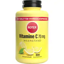 Jumbo Roter Vitamine C kauwtabletten, 800 stuks aanbieding