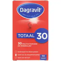 Jumbo Dagravit Totaal 30 Multivitaminen dragees, 100 stuks aanbieding