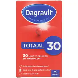 Jumbo Dagravit Totaal 30 Multivitaminen dragees, 100 stuks aanbieding