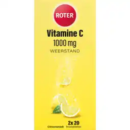 Jumbo Roter Vitamine C bruistabletten citroen, 2 x 20 stuks aanbieding