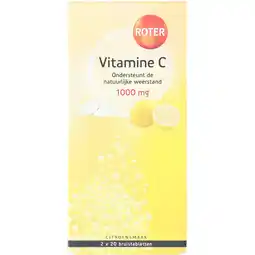 Jumbo Roter Vitamine C bruistabletten citroen, 2 x 20 stuks aanbieding
