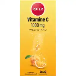 Jumbo Roter Vitamine C bruistabletten abrikoos-sinaasappel, 2 x 20 stuks aanbieding