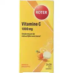 Jumbo Roter Vitamine C bruistabletten abrikoos-sinaasappel, 2 x 20 stuks aanbieding