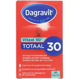 Jumbo Dagravit Vitaal 50+ Multivitaminen tabletten, 60 stuks aanbieding