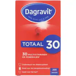 Jumbo Dagravit Totaal 30 Multivitaminen dragees, 200 stuks aanbieding