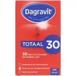 Jumbo Dagravit Totaal 30 Multivitaminen dragees, 200 stuks aanbieding