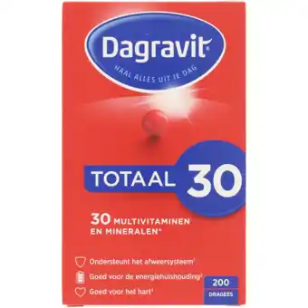 Jumbo Dagravit Totaal 30 Multivitaminen dragees, 200 stuks aanbieding