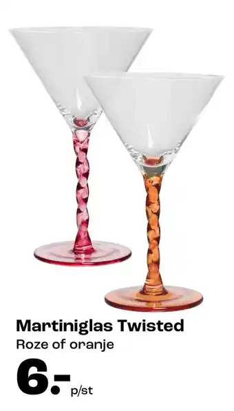 Kwantum Martiniglas Twisted aanbieding