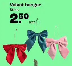 Kwantum Velvet hanger Strik aanbieding