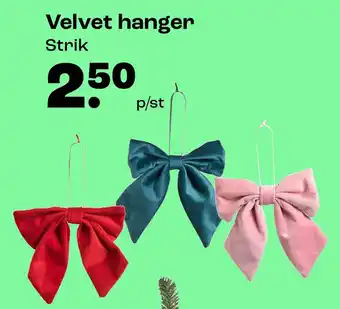 Kwantum Velvet hanger Strik aanbieding