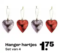 Kwantum Hanger hartjes Set van 4 aanbieding