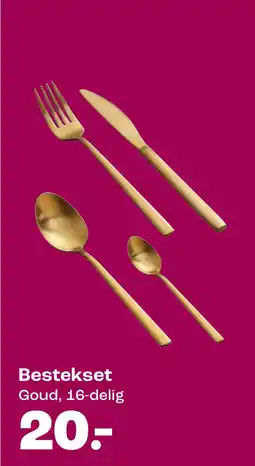 Kwantum Bestekset Goud, 16-delig aanbieding