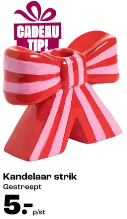 Kwantum Kandelaar strik Gestreept aanbieding
