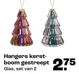 Kwantum Hangers kerst- boom gestreept aanbieding