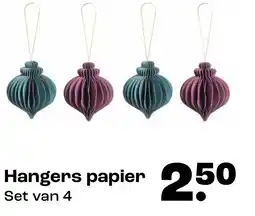 Kwantum Hangers papier aanbieding