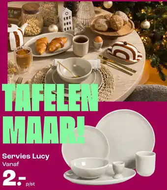 Kwantum Servies Lucy aanbieding