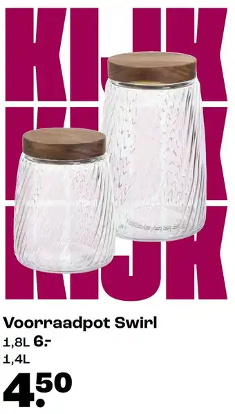 Kwantum Voorraadpot Swirl aanbieding
