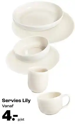 Kwantum Servies Lily aanbieding
