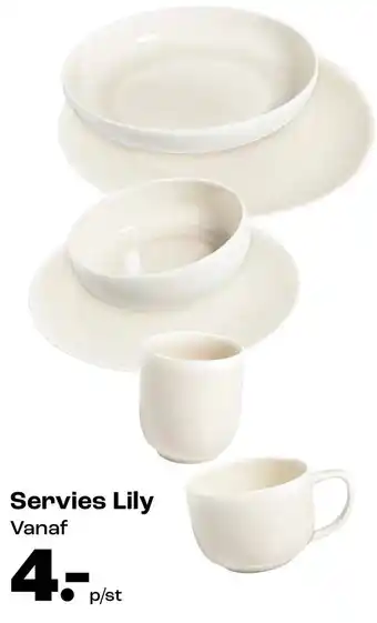 Kwantum Servies Lily aanbieding
