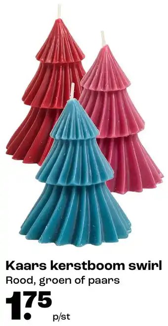 Kwantum Kaars kerstboom swirl aanbieding