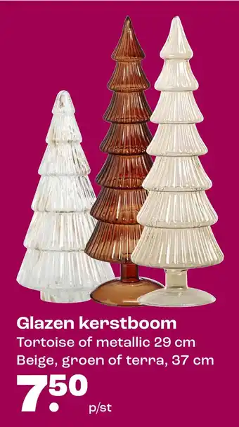 Kwantum Glazen kerstboom aanbieding