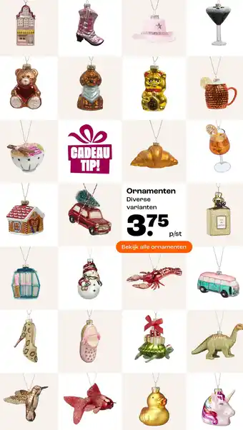 Kwantum Ornamenten Diverse varianten aanbieding