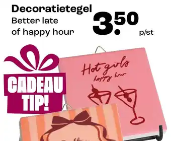 Kwantum Decoratietegel aanbieding