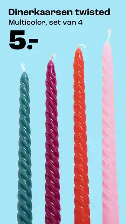 Kwantum Dinerkaarsen twisted aanbieding