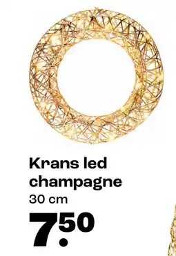 Kwantum Krans led champagne aanbieding